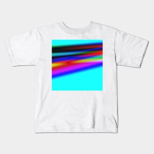 blue white green texture art Kids T-Shirt